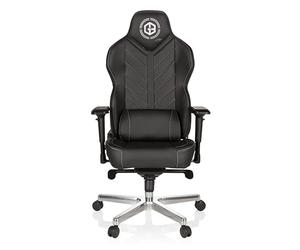 hjh OFFICE 734270 Chaise Gaming, Chaise de Bureau Gamer GAMEBREAKER Colossus Noir Simili Cuir
