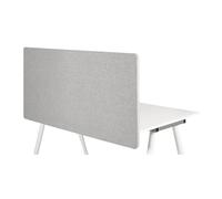 hjh OFFICE 891008 Paravent Acoustique pour Bureau FLEXMIUT D 62 x 120 cm, Panneau de séparation, Cloison, Tissu Gris Clair