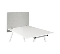 hjh OFFICE 891011 Cloison Acoustique Bureau FLEXMIUT D Side 62 x 80 cm Tissu Gris Clair Protection visuelle, cloison de Bureau