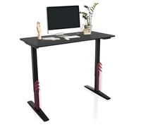 HJH Office Bureau réglable électriquement STAND CARBON 120x60 Noir