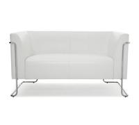 hjh OFFICE Canapé Lounge Curacao Similicuir Blanc