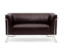 hjh OFFICE Canapé Lounge Curacao Similicuir Marron