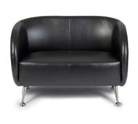 hjh OFFICE Canapé Lounge St. Lucia Similicuir Noir