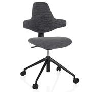 HJH Office Chaise de bureau PALIANO – Ergonomique, dossier croisé flexible, réglable, gris