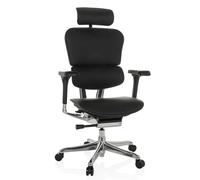 ERGOHUMAN GEN2 | Cuir - Siège de direction de luxe Noir