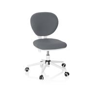 hjh OFFICE Chaise de Bureau Enfant à roulettes Kid Vivo Siège Ergonomique Junior, Fauteuil pivotant sans accoudoirs, Hauteur réglable, Gris 670971