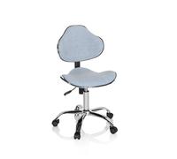 hjh OFFICE Chaise de Bureau Enfant KIDDY GTI-3 Tissu Bleu Clair Chaise de Bureau Enfant Ergonomique, évolutive, 634132