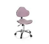 hjh OFFICE Chaise de Bureau Enfant KIDDY GTI-3 Tissu Rose Chaise de Bureau pour Enfants Ergonomique, évolutive, 634131