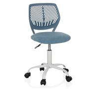 hjh OFFICE Chaise de Bureau Enfant sans accoudoirs Kid QW, réglable, évolutive, Bleu