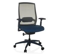 hjh OFFICE Chaise de Bureau Ergonomique Colore Chaise pivotante Professionnelle, Profondeur d'assise et Soutien Lombaire réglables, Dossier Respirant, Bleu