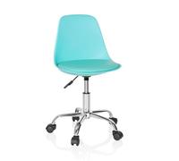 Chaise Haute / Fauteuil Pivotant Fancy Ii Turquoise Hjh Office Bleu
