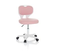 hjh OFFICE Chaise de Bureau pour Enfants KIDDY Top W Chaise de Bureau pour Enfants Tissu Chaise pivotante, évolutive, Rose, 736425