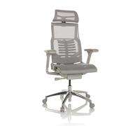 hjh OFFICE Chaise de Bureau Professionnelle POFIT G GEN2 Filet Chaise pivotante Ergonomique avec Soutien Lombaire Flexible, Gris Clair, 652281