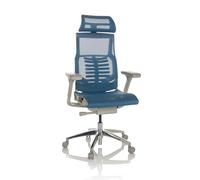hjh OFFICE Chaise de Bureau Professionnelle POFIT G GEN2 Filet Chaise pivotante Ergonomique avec Soutien Lombaire Flexible, Bleu, 652282