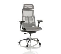 hjh OFFICE Chaise de Bureau Professionnelle POFIT GEN2 Filet Chaise pivotante Ergonomique avec Soutien Lombaire Flexible, Gris Clair, 652287