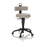 TOP WORK FLEX tissu - Tabouret pivotant Gris
