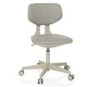 hjh OFFICE Chaise pivotante pour Enfants avec Dossier réglable en Hauteur Kid Classic Chaise de Bureau évolutive pour Enfants de 6 à 12 Ans, Gris