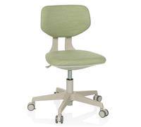 hjh OFFICE Chaise pivotante pour Enfants avec Dossier réglable en Hauteur KIDDY Classic Chaise de Bureau pour Enfants de 5 à 10 Ans avec roulettes spéciales, Vert