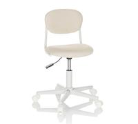 hjh OFFICE Chaise pivotante pour Enfants KIDDY Base I Tissu, Chaise pivotante avec Dossier moulé, Beige, 719238
