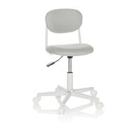 hjh OFFICE Chaise pivotante pour Enfants KIDDY Base I Tissu, Chaise pivotante avec Dossier moulé, Gris, 719237