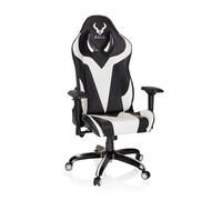 Chaise gaming / Chaise de bureau PROMOTER I similicuir noir / blanc hjh OFFICE Noir/Blanc