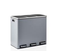 Collecteur de déchets Clean 9 - 54L (3x18L) - Acier Gris Foncé