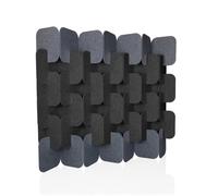 hjh OFFICE Cloison Acoustique 164x174 cm FLEXMIUT Plug Jeu de 6 cloisons Debout Extensibles, Pare-Vue décoratif, Gris/Gris foncé