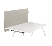 hjh OFFICE Cloison Acoustique de Bureau 62x120 cm FLEXMIUT D1 Protection visuelle du Bureau, Séparation de Bureau insonorisante, Taupe
