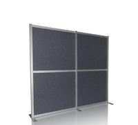hjh OFFICE Cloison Acoustique FLEXMIUT MODUL Cloison Absorbant Le Son, Protection visuelle indépendante pour Le Bureau et la Maison, Gris
