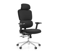 Ergomy F 2 | Tissu | Structure : Noir - Siège de bureau de qualité professionnelle Noir