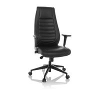hjh OFFICE Fauteuil de Direction VITORO B en Similicuir Chaise de Bureau avec Dossier Ergonomique, accoudoirs réglables en Hauteur, Charge maximale 150kg, Noir