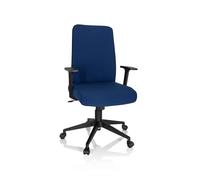 hjh OFFICE Home-Office 724582 Cosio I Chaise de Bureau pivotante rembourrée et Dossier Ergonomique Noir Taille Unique