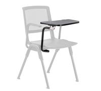 hjh OFFICE Meet WA - Tablette d'écriture - Uniquement compatible avec chaise visiteur Meet WA - Sous-main stable avec porte-stylos intégré - Noir