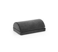 hjh OFFICE Repose-pieds Podi Velvet 1 noir - Repose-pieds ergonomique avec fonction bascule, hauteur réglable, utilisable des deux côtés, ajustement flexible grâce au système , meilleure circulation