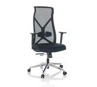 hjh OFFICE Siège de Bureau de qualité Professionnelle AZURRO B Tissu/Tissu Maille Noir
