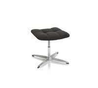 hjh OFFICE Tabouret rembourré SARANTO Tissu Noir