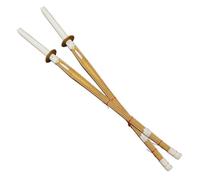 HJHUUA (80 cm,100 cm,120 cm) Épée de samouraï en Bambou Naturel,Épées en Bois de Pratique du Kendo,Katana Japonais en Bois Fait à la Main pour l'entraînement,Les Cadeaux,Le Cosplay - 1 pièce/2 pièces