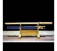 HJHUUA Épées de samouraï en Bois de 103 cm,Lame en Bambou Naturel,Katana en Bois avec Fourreau,Bokken Fait à la Main pour Le Cosplay,Les Arts Martiaux,la Pratique,Les Accessoires