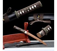 HJHUUA Épées de samouraï en Bois Faites à la Main de 55 cm,Katana en Bois avec Gaine,Lame en Bois de Rose Naturel,adapté pour décor,Cadeau,Cosplay,Accessoires,Kendo,entraînement,Arts Martiaux