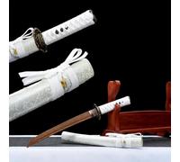 HJHUUA Épées de samouraï en Bois Faites à la Main de 55 cm,Katana en Bois avec Gaine,Lame en Bois de Rose Naturel,adapté pour décor,Cadeau,Cosplay,Accessoires,Kendo,entraînement,Arts Martiaux