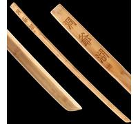 HJHUUA Épées d'entraînement en Bambou de 100cm,bokken Fait à la Main,épée de samouraï en Bois pour la Pratique du Kendo,Cadeaux,présentoirs,Cosplay,Accessoires