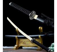 HJHUUA Katana en Bambou Naturel de 103 cm,Sabre de samouraï Japonais en Bois,Sabre d'entraînement bokken Fait Main,idéal pour Offrir,Exposer,Cosplay,entraînement de Kendo,fête ou Accessoire.