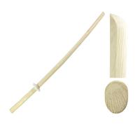 HJHUUA Katana en Bois de 102 cm,matériau en chêne Blanc,entraînement au Combat à l'épée de Kendo,bokken Fait Main