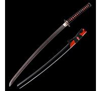 HJHUUA Katana en Bois de Rose Naturel,épée de samouraï en Bois Faite à la Main avec Gaine,Bokken de 103 cm pour Affichage,Cosplay,Collection,entraînement de Kendo