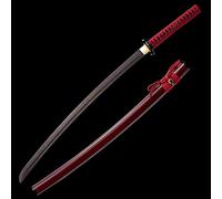 HJHUUA Katana en Bois de Rose Naturel,épée de samouraï en Bois Faite à la Main avec Gaine,Bokken de 103 cm pour Affichage,Cosplay,Collection,entraînement de Kendo