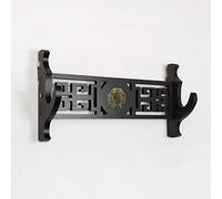 HJHUUA (Montage Mural) Stands d'épée en Bois Noir,Design Creux Classique,Rack d'affichage Samurai Sword Katana