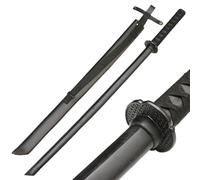 HJHUUA Sabres de Kendo d'entraînement en Bois de 100 cm,Bokken Fait Main avec Fourreau en Cuir,Katana en Bois pour entraînement,Cosplay,fête,Spectacle,Cadeau