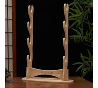 HJHUUA Support d'épée en Bambou,Support de Rangement Multifonctionnel,présentoir d'épée,Support décoratif de Bureau pour Katana,bokken,flûte