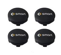 HJHYYHG 4 Pièces Cache Moyeu,pour Smart Fortwo Forfour 450 451 454 453 60MM ABS Enjoliveurs de Voiture en avec Logo, Chapeau de Centre de Jante Enjoliveurs