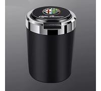 HJHYYHG Cendrier Voiture, pour Alfa Romeo Giulietta Cendrier en Acier Inoxydable avec Couvercle Cendrier pour Voiture, Maison,A